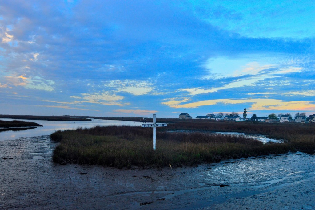 Cross on Tangier Island. Photo by Tom Pelton