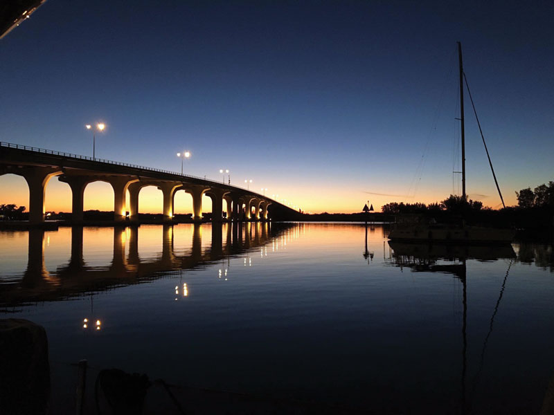 A sunset on the Intracoastal Waterway