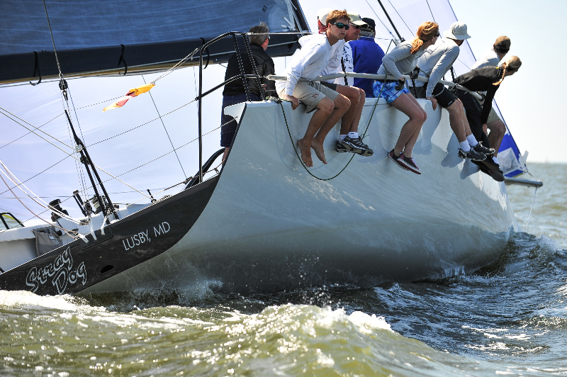 Annapolis to Miles River Race Starts in Clean NW Breeze SpinSheet