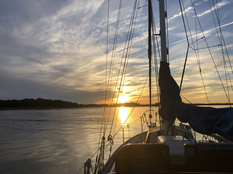 boat at anchor