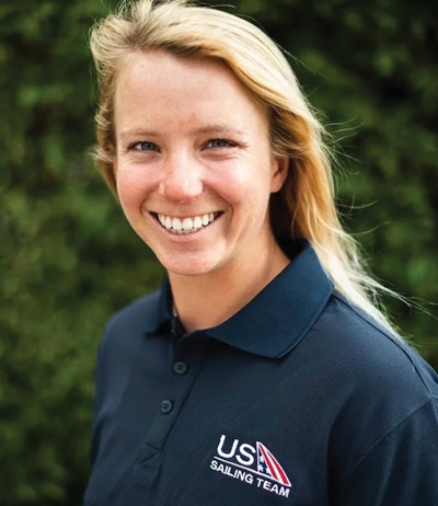 Youth sailing coach Caroline Atwood