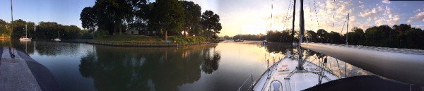 Granary Creek at sunset.