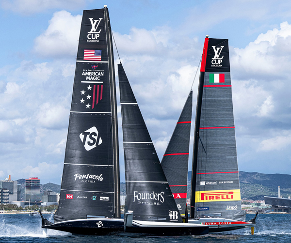 America's Cup boats racing