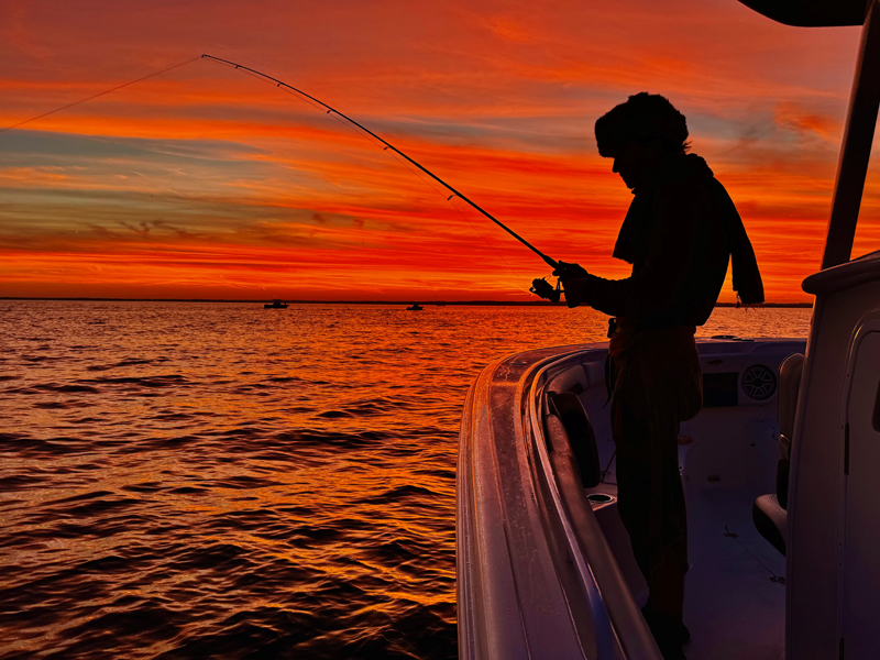 Sunset Fishing Chesapeake Bay