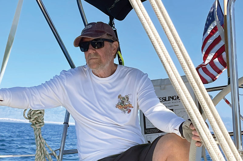 a man sailing in Croatia.