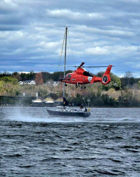 heli rescue demo off USNA