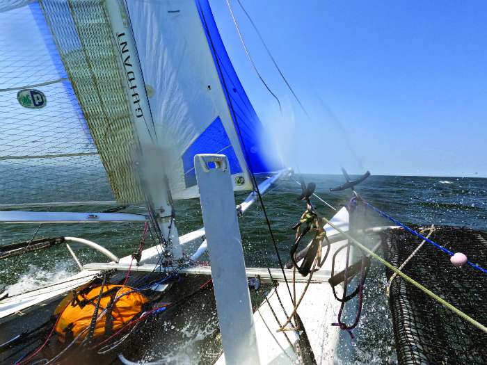 beach catamaran sailing