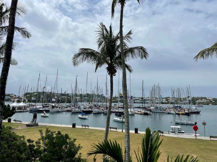 bermuda sailboats at dock