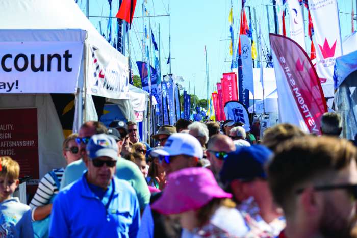 crowd annapolis sailboat show