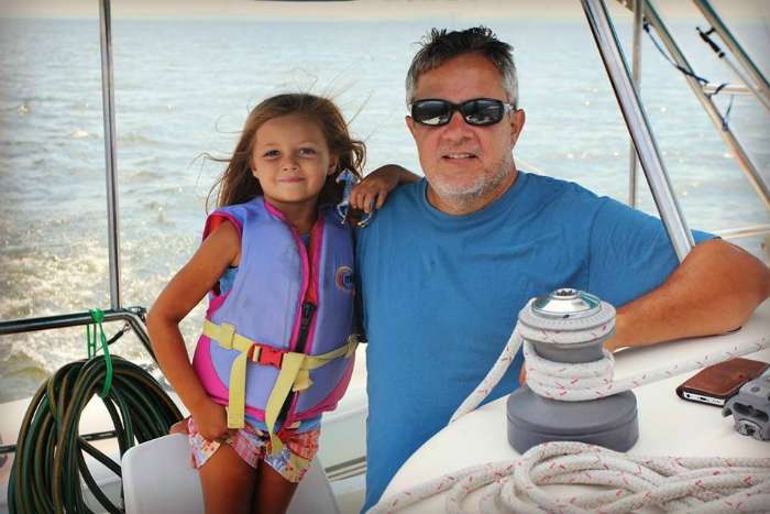 father daughter sailing 