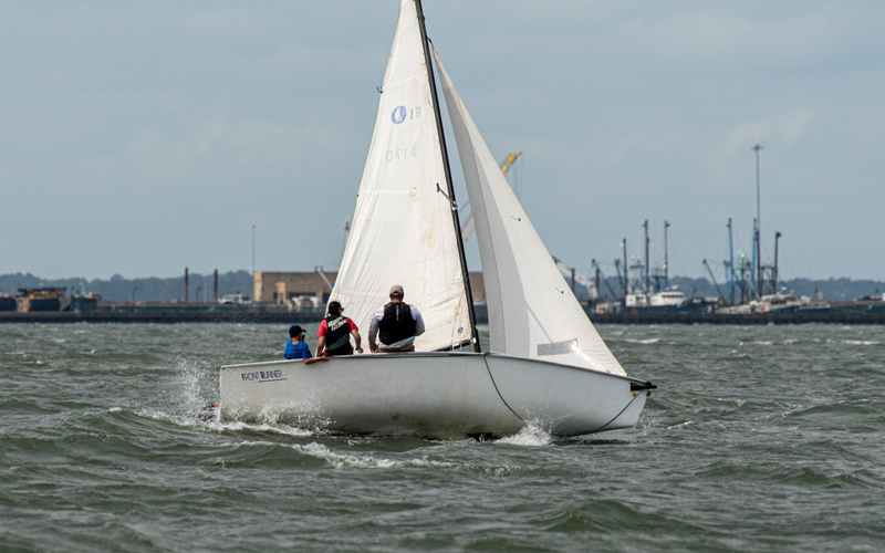 sailboat racing in Sunfish Challenge 2024