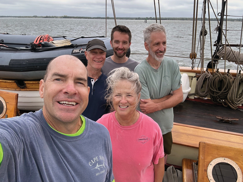 Guest crew aboard Pride of Baltimore II