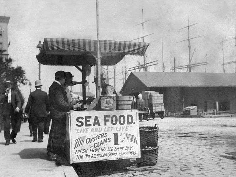 seafood stand, historic