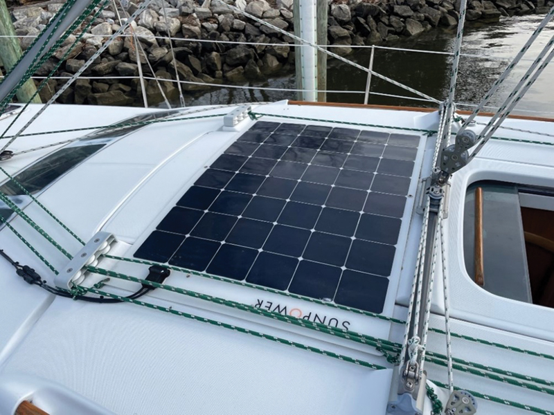 cruising sailboat solar panel